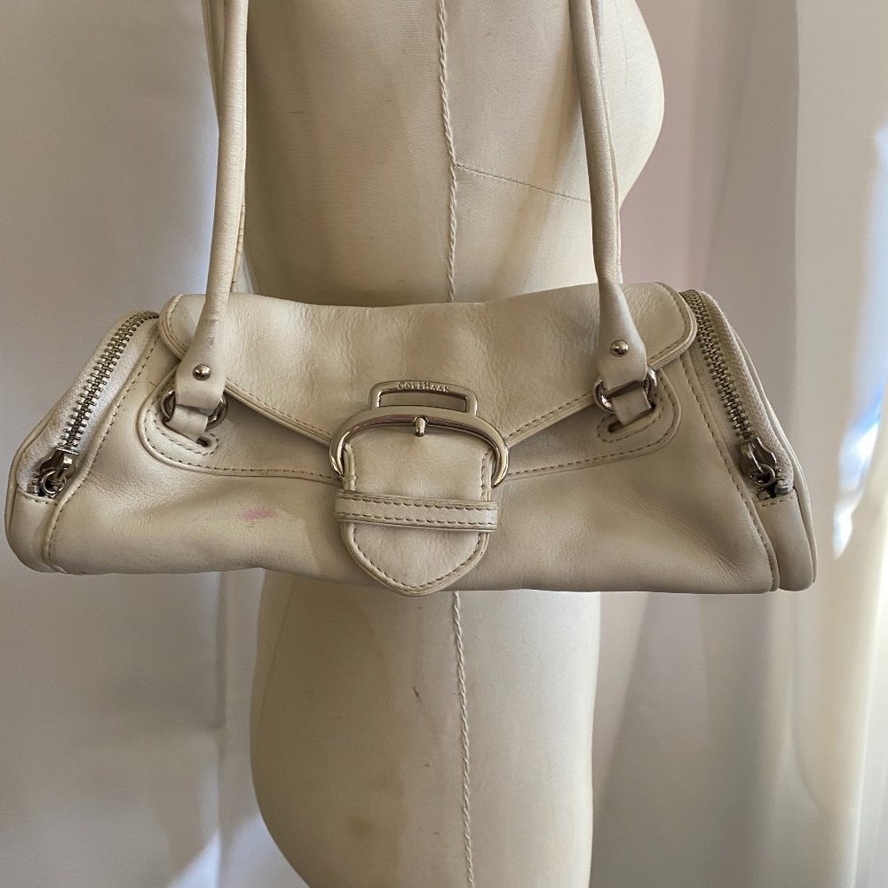 Cole Haan White Leather Shoulder Bag